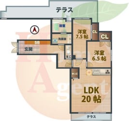 カールトンコートの物件間取画像